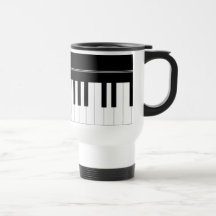 Clavier de piano mugs à café