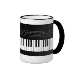 Clavier de piano tasse