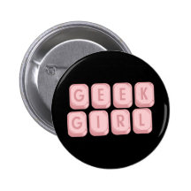 Clavier de rose de fille de geek badges avec agrafe