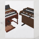Claviers vintages : modèle 3D : Prospectus Personnalisés