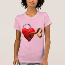 Clé à mon T-shirts et cadeaux de coeur