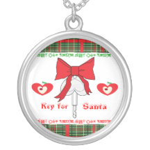 Clé pour Père Noël (la LA huent avec amour) Pendentif