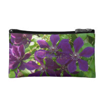Clématite pourpre magenta trousse de maquillage