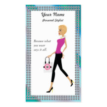Client chic, carte de visite personnel de client
