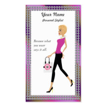 Client chic, carte de visite personnel de client