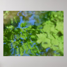 Clignotant bleu-vert de couleurs posters