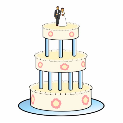 clipart gateau mariage