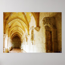 Cloîtres du monastère espagnol antique, FL Poster