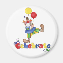 Clown avec des ballons aimants