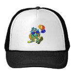 Clown avec des ballons casquettes de camionneur