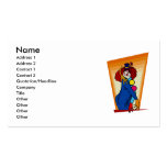 Clown avec le minou cartes de visite personnelles