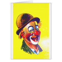 clown cartes de vœux