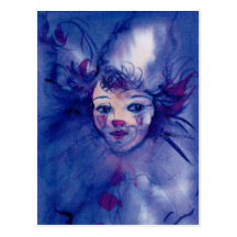 CLOWN DANS LE POURPRE CARTES POSTALES