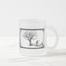 Clown de ballon et Ravens par l'arbre déplaisant - Mugs À Café