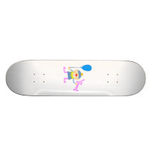 Clown de cirque avec le ballon skateboard customisable