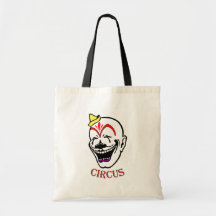 Clown de cirque vintage Fourre-tout Sac En Toile