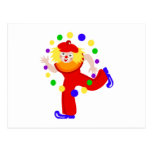 Clown de jongleur de danse cartes postales