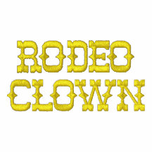 Clown de rodéo vestes brodées