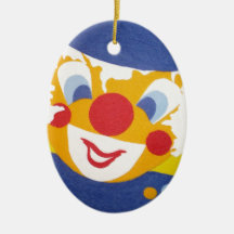 Clown doux ornements de noël