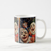 Clowns de cirque vintages, humoristique drôle idio tasse
