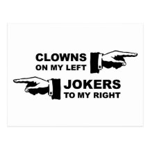 Clowns et jokers cartes postales