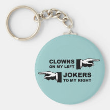 Clowns et jokers porte-clés