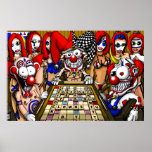 Clowns jouant BoardGames Posters