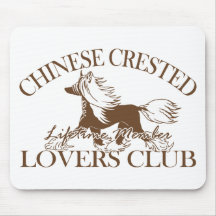 Club crêté chinois d'amants tapis de souris