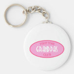 Club de grand-papas de première fois (rose) porte-clé
