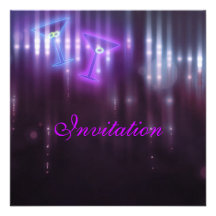 Club de pourpre d'invitation