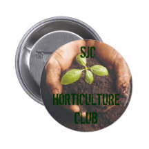 CLUB D'HORTICULTURE DE SJC BADGE AVEC ÉPINGLE