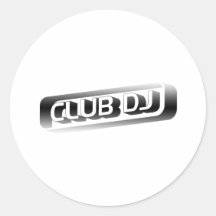 Club DJ Adhésifs Ronds