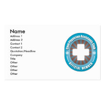 Club frais d'assistants de médecin modèle de carte de visite