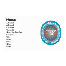 Club frais de pilotes de planeur de coup modèle de carte de visite