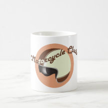 club vintage de moto tasse à café
