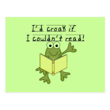 Coassement de grenouille si je ne pourrais pas lir carte postale