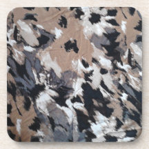 COASTERScork - BlackBrownGrayTanWhite Dessous-de-verre