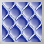 Cobalt plissé posters