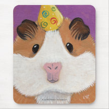 Cobaye dans un chapeau Mousepad de partie Tapis De Souris