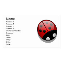 Coccinelle Cartes De Visite Professionnelles