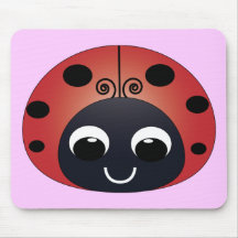 Coccinelle douce Mousepad Tapis De Souris