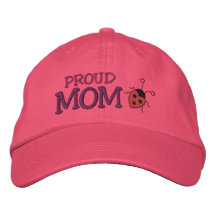 Coccinelle fière de maman casquettes brodées