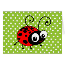 Coccinelle mignonne cartes