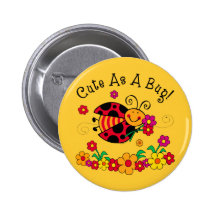 Coccinelle mignonne comme insecte badges