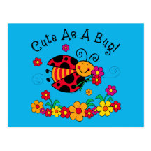 Coccinelle mignonne comme insecte cartes postales