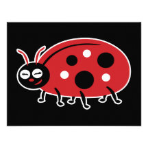 Coccinelle mignonne invitations