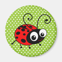 Coccinelle mignonne magnets pour réfrigérateur