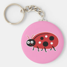 Coccinelle mignonne porte-clefs