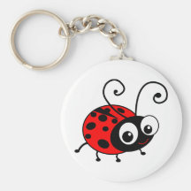 Coccinelle mignonne porte-clés