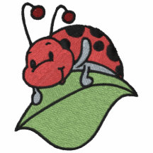 Coccinelle mignonne sur la feuille